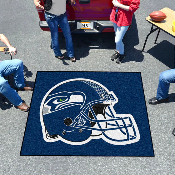 Seattle Seahawks Tailgater Rug - 5ft. x 6ft., Helmet Logo