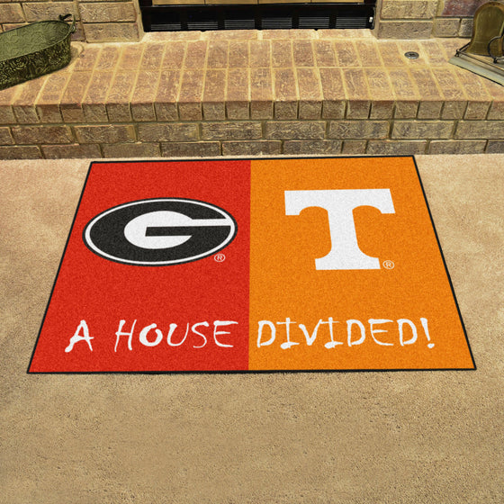 House Divided - Georgia / Tennessee House Divided House Divided Rug - 34 in. x 42.5 in.