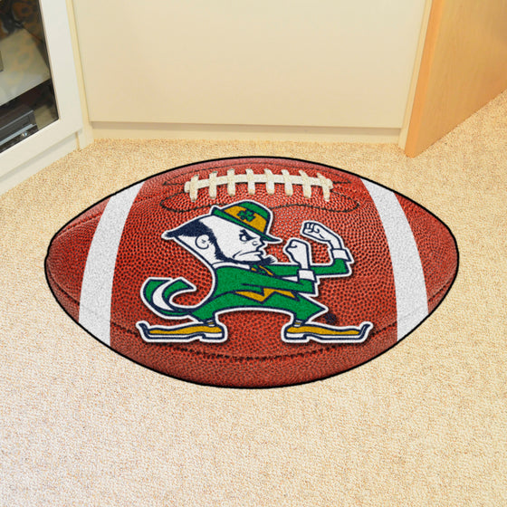 Notre Dame Fighting Irish Football Rug - 20.5in. x 32.5in., Leprechaun