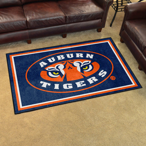 Auburn Tigers 4ft. x 6ft. Plush Area Rug, Tiger