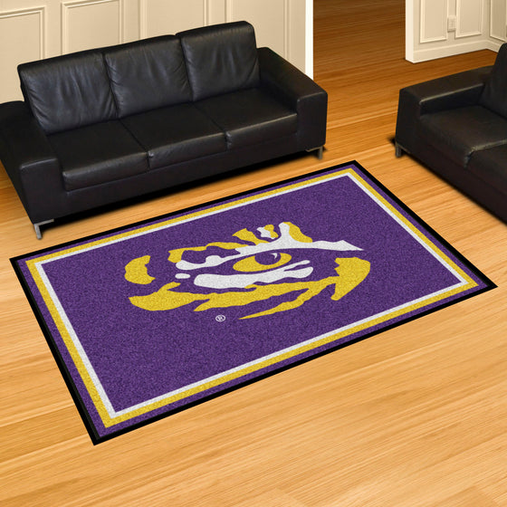 LSU Tigers 5ft. x 8 ft. Plush Area Rug