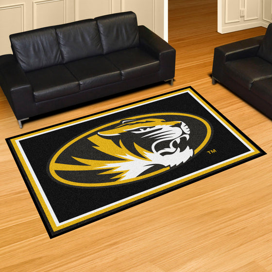 Missouri Tigers 5ft. x 8 ft. Plush Area Rug