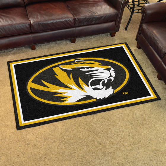 Missouri Tigers 4ft. x 6ft. Plush Area Rug