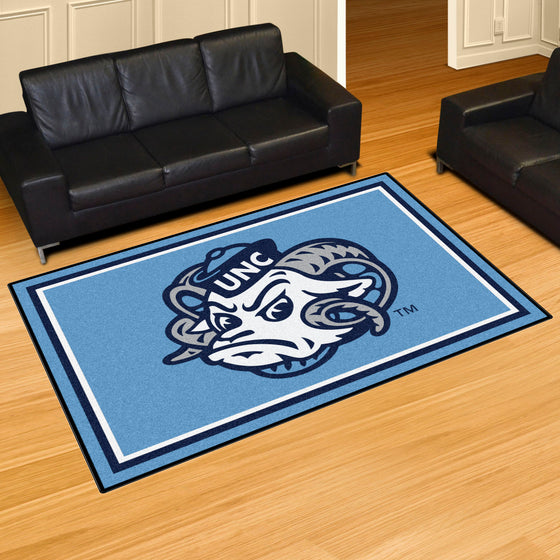 North Carolina Tar Heels 5ft. x 8 ft. Plush Area Rug, Ram