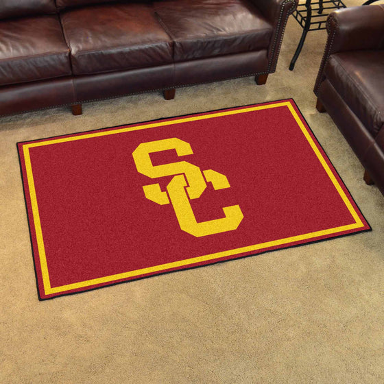 Southern California Trojans 4ft. x 6ft. Plush Area Rug