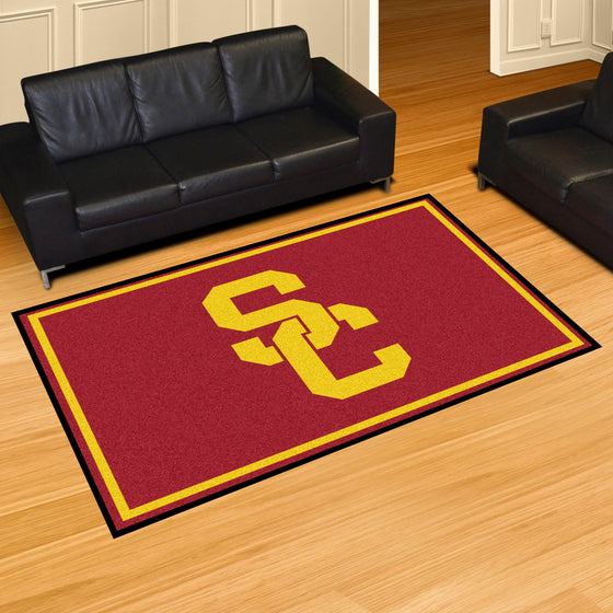 Southern California Trojans 5ft. x 8 ft. Plush Area Rug