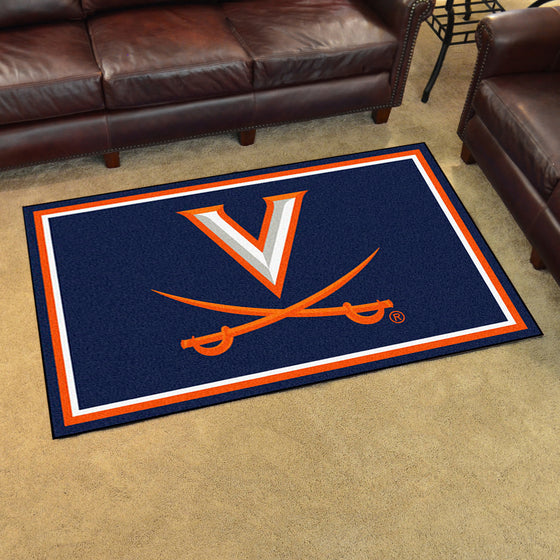 Virginia Cavaliers 4ft. x 6ft. Plush Area Rug