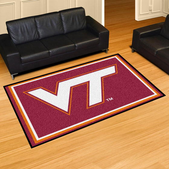 Virginia Tech Hokies 5ft. x 8 ft. Plush Area Rug