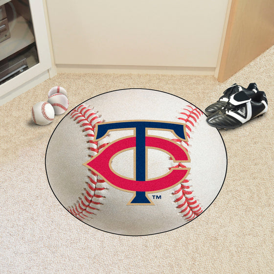 Minnesota Twins Baseball Rug - 27in. Diameter