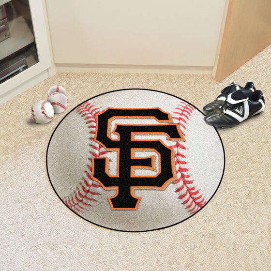 San Francisco Giants Baseball Rug - 27in. Diameter