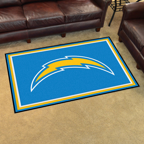 Los Angeles Chargers 4ft. x 6ft. Plush Area Rug