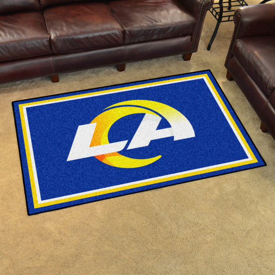 Los Angeles Rams 5ft. x 8 ft. Plush Area Rug