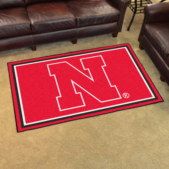 Nebraska Cornhuskers 4ft. x 6ft. Plush Area Rug