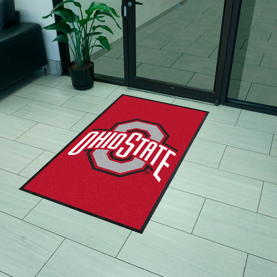 Ohio State 3X5 High-Traffic Mat with Durable Rubber Backing - Portrait Orientation