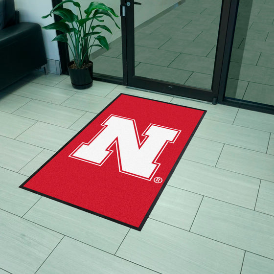 Nebraska 3X5 High-Traffic Mat with Durable Rubber Backing - Portrait Orientation