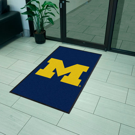 Michigan 3X5 High-Traffic Mat with Durable Rubber Backing - Portrait Orientation