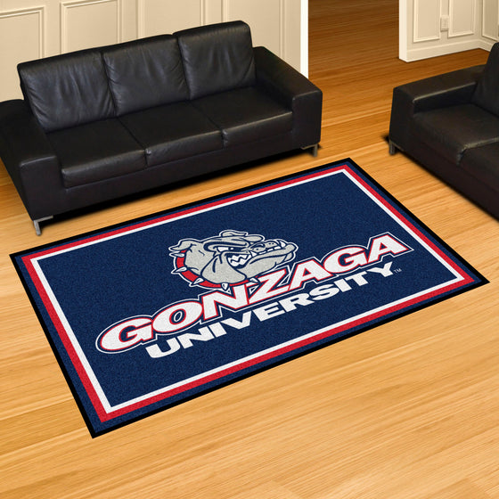 Gonzaga Bulldogs 5ft. x 8 ft. Plush Area Rug