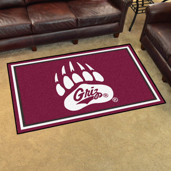 Montana Grizzlies 4ft. x 6ft. Plush Area Rug