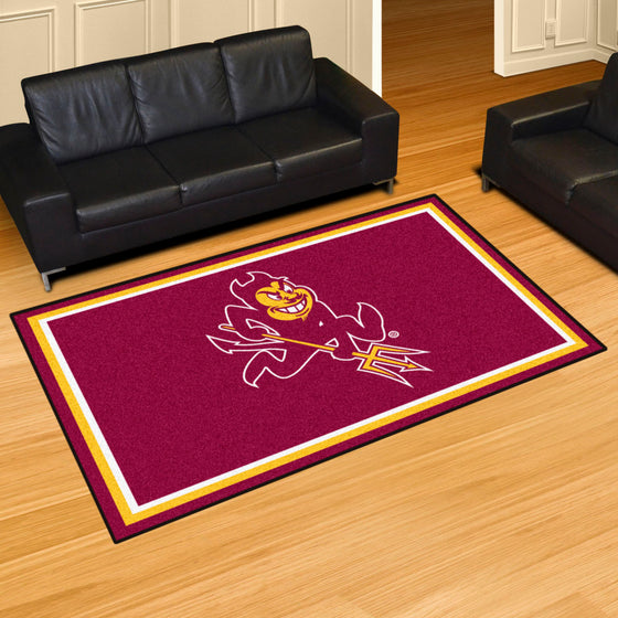 Arizona State Sun Devils 5ft. x 8 ft. Plush Area Rug, Sparky Logo