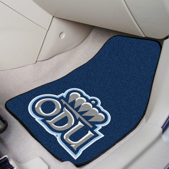 Old Dominion Monarchs Front Carpet Car Mat Set - 2 Pieces