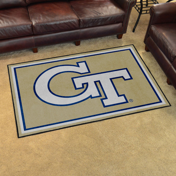 Georgia Tech Yellow Jackets 4ft. x 6ft. Plush Area Rug, GT