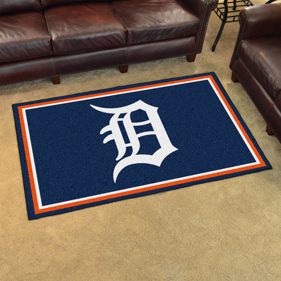 Detroit Tigers 4ft. x 6ft. Plush Area Rug