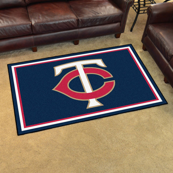 Minnesota Twins 4ft. x 6ft. Plush Area Rug