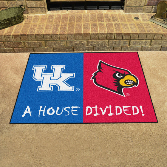 House Divided - Kentucky / Louisville House Divided House Divided Rug - 34 in. x 42.5 in.