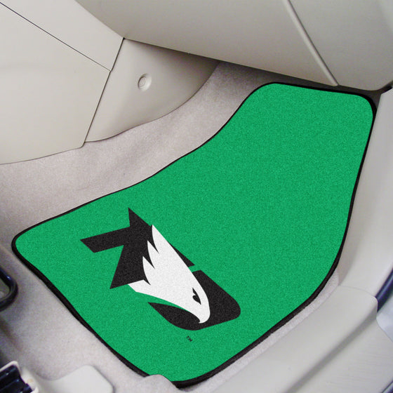 North Dakota Fighting Hawks Front Carpet Car Mat Set - 2 Pieces