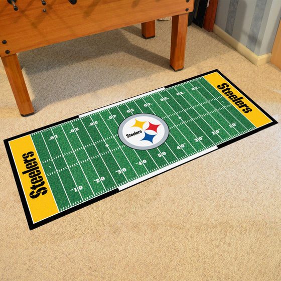 Pittsburgh Steelers Field Runner Mat - 30in. x 72in.