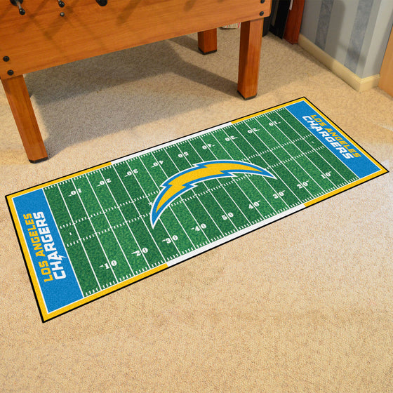 Los Angeles Chargers Field Runner Mat - 30in. x 72in.