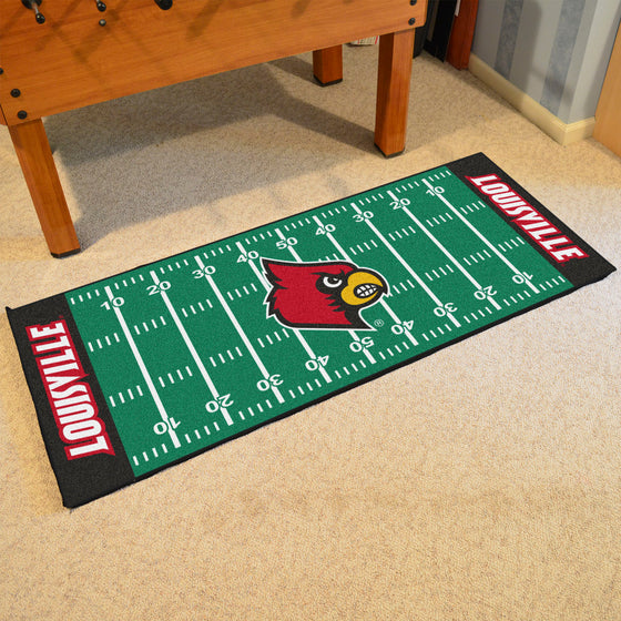 Louisville Cardinals Field Runner Mat - 30in. x 72in.