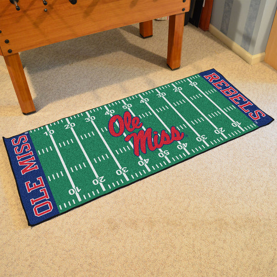 Ole Miss Rebels Field Runner Mat - 30in. x 72in.