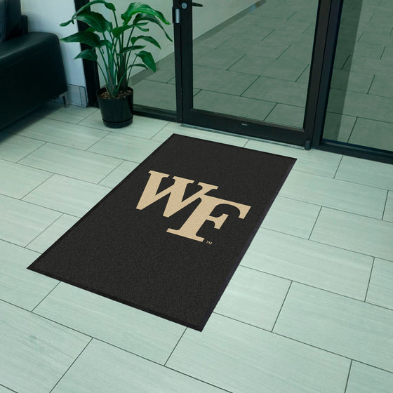 Wake Forest 3X5 High-Traffic Mat with Durable Rubber Backing - Portrait Orientation