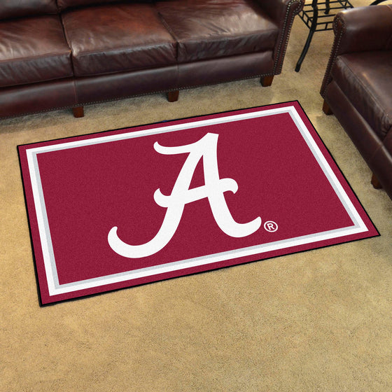 Alabama Crimson Tide 4ft. x 6ft. Plush Area Rug