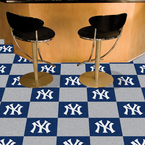 New York Yankees Team Carpet Tiles - 45 Sq Ft.