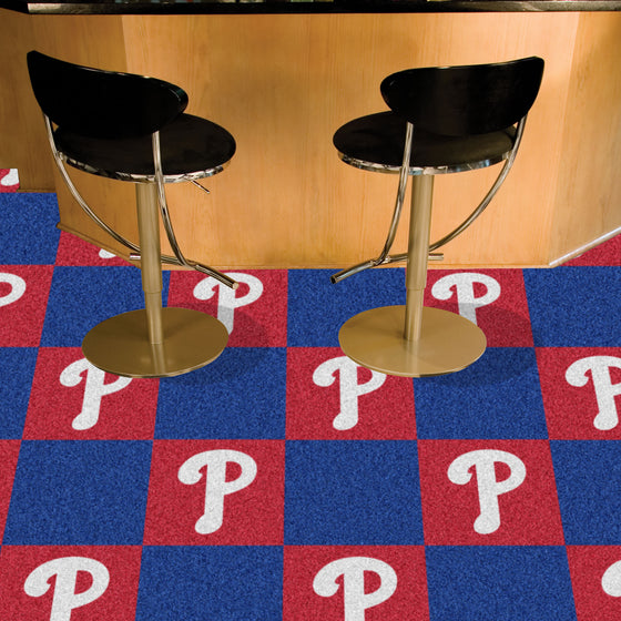 Philadelphia Phillies Team Carpet Tiles - 45 Sq Ft.