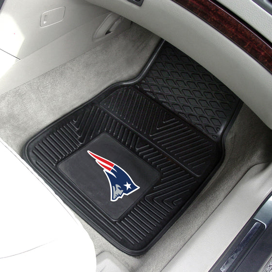 New England Patriots Heavy Duty Car Mat Set - 2 Pieces