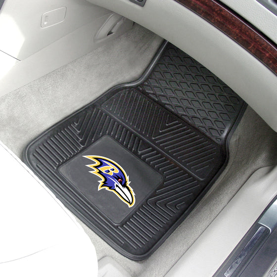 Baltimore Ravens Heavy Duty Car Mat Set - 2 Pieces