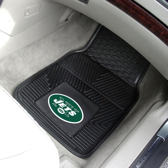 New York Jets Heavy Duty Car Mat Set - 2 Pieces