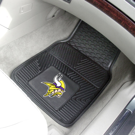 Minnesota Vikings Heavy Duty Car Mat Set - 2 Pieces