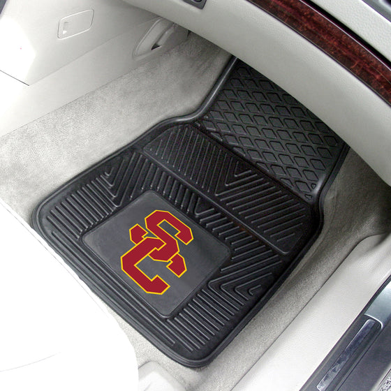 Southern California Trojans Heavy Duty Car Mat Set - 2 Pieces