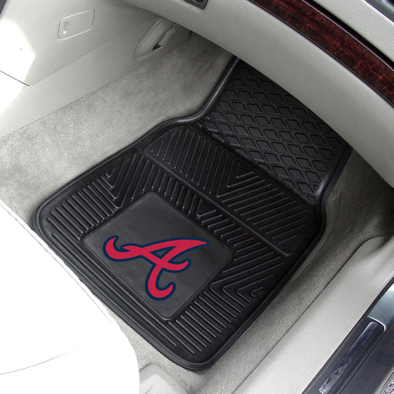 Atlanta Braves Heavy Duty Car Mat Set - 2 Pieces