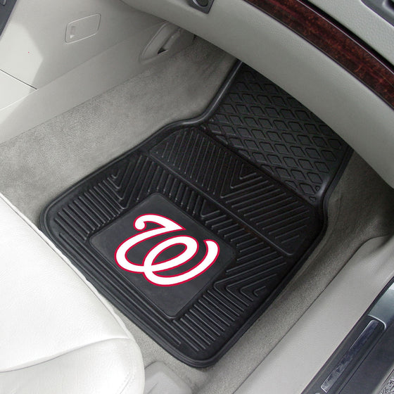 Washington Nationals Heavy Duty Car Mat Set - 2 Pieces