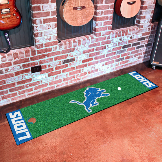 Detroit Lions Putting Green Mat - 1.5ft. x 6ft.