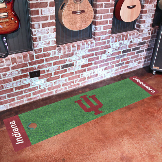 Indiana Hooisers Putting Green Mat - 1.5ft. x 6ft.