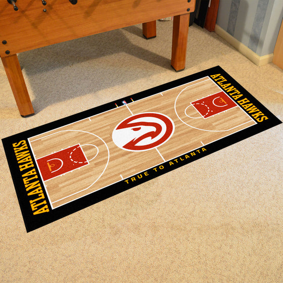 Atlanta Hawks Large Court Runner Rug - 30in. x 54in.