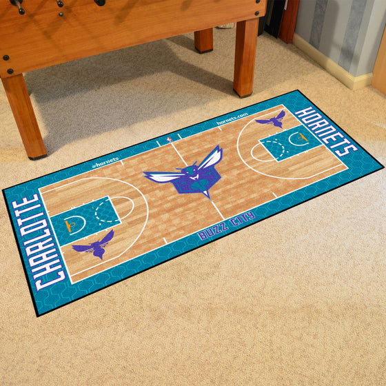 Charlotte Hornets Large Court Runner Rug - 30in. x 54in.