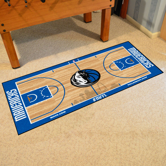 Dallas Mavericks Large Court Runner Rug - 30in. x 54in.