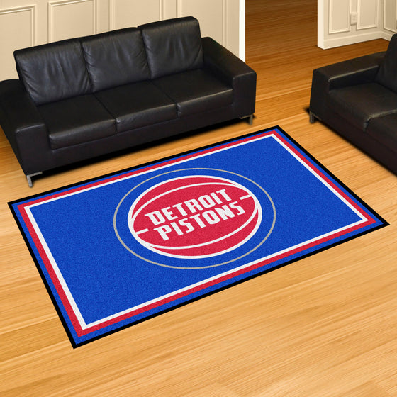 Detroit Pistons 5ft. x 8 ft. Plush Area Rug